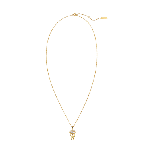 Jellyfish Necklace gold vermeil