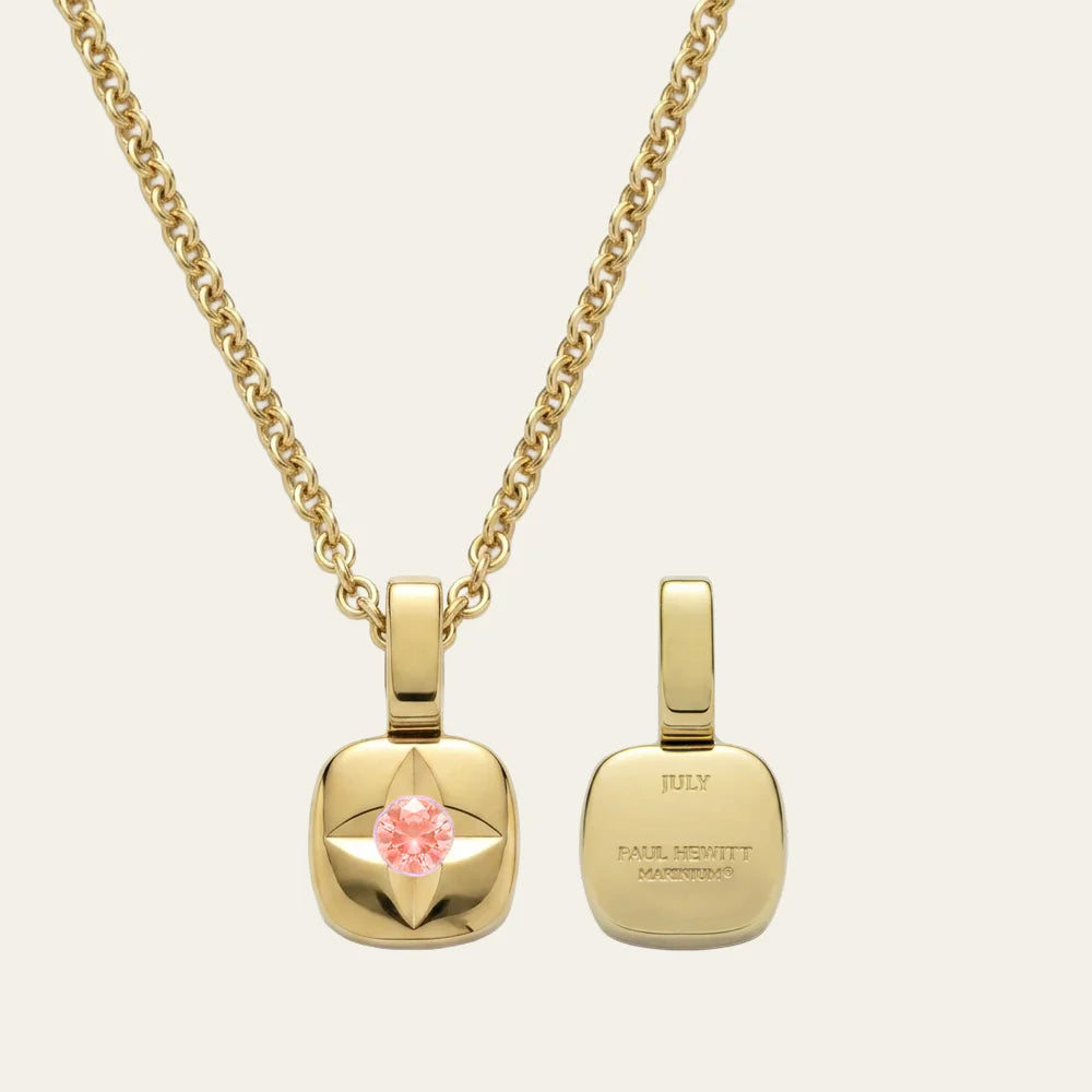 Birthstone July Halskette Gold