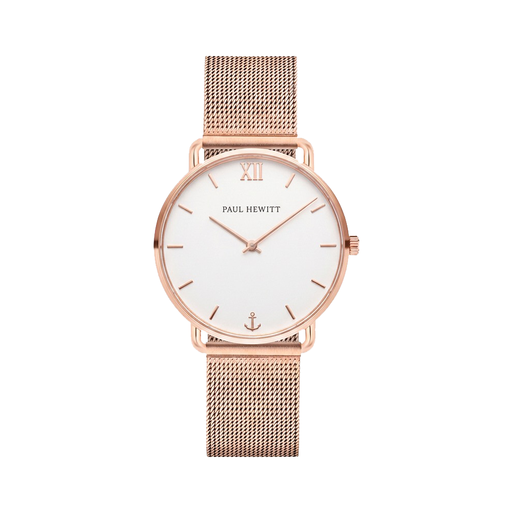 Montre Miss Ocean Blanc Sable Or Mesh