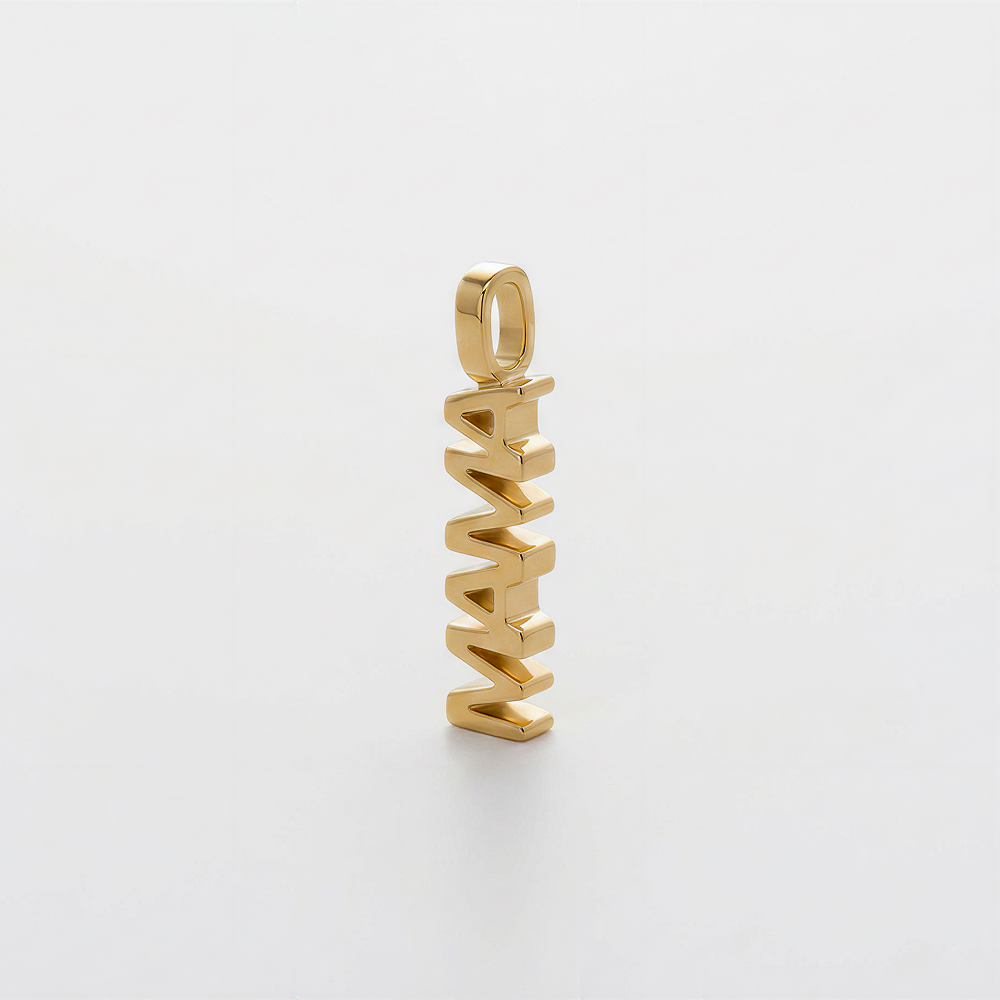 Set Mama Pendant and Necklace Gold