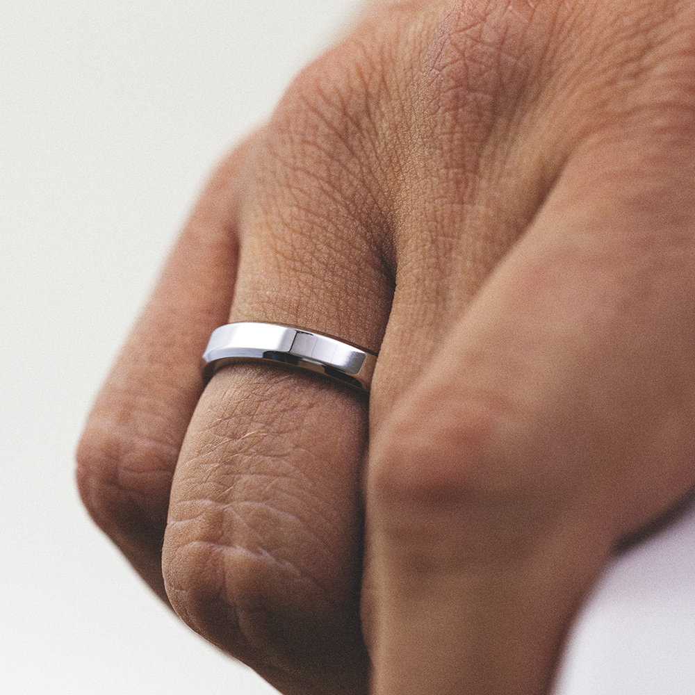 Men's Essential Ring Silber