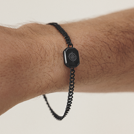 Men's Windrose II Bracelet Black