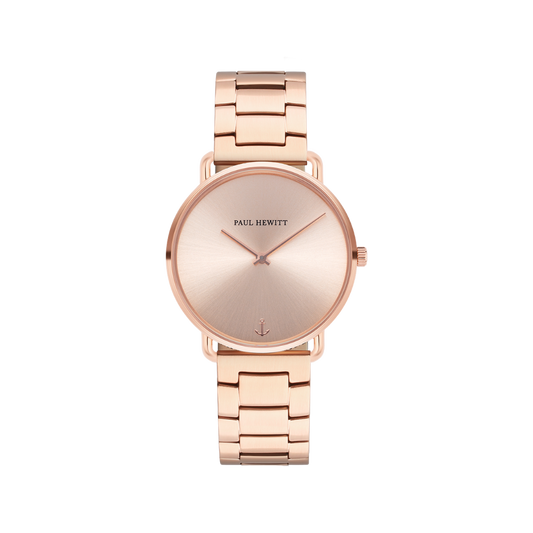 Montre Miss Ocean Rose Sunray métal doré rose