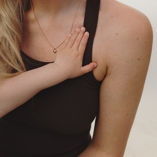 Ocean Heart Collier Or