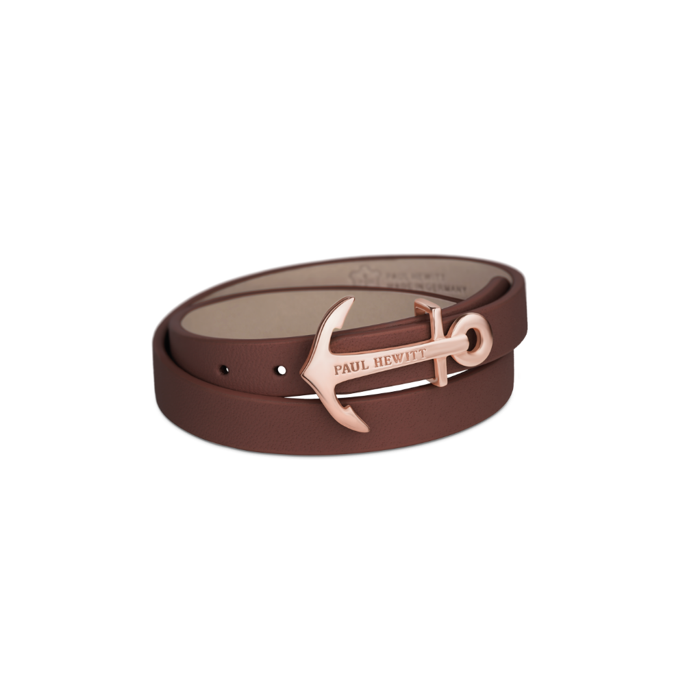 Wickelarmband North Bound Roségold Braun