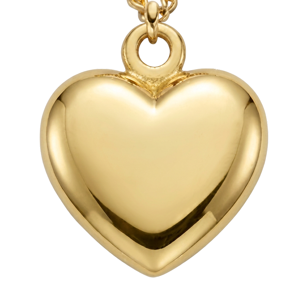 Ocean Heart Necklace Gold
