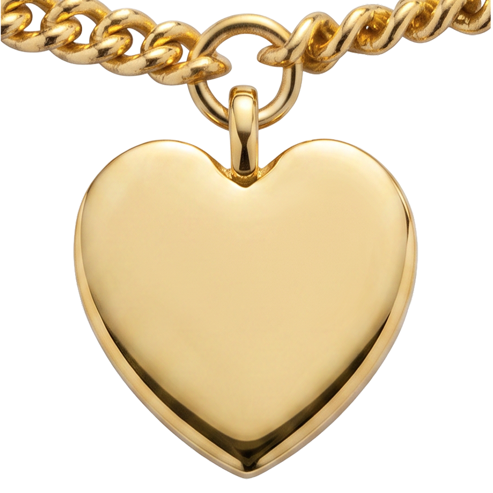 Ocean Heart Bracelet Gold