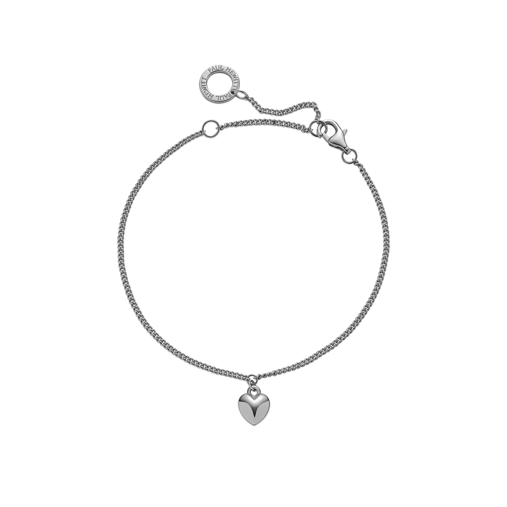 Ocean Heart Armkette Silber