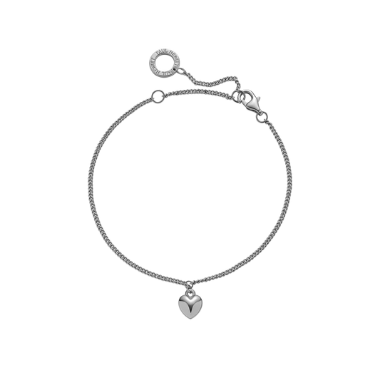 Ocean Heart Armkette Silber
