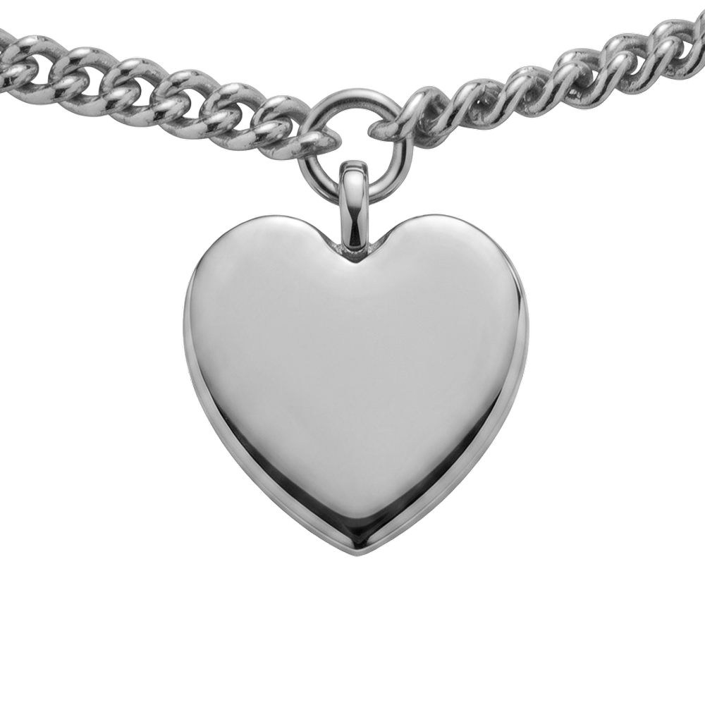 Ocean Heart Mini Bracelet Silver