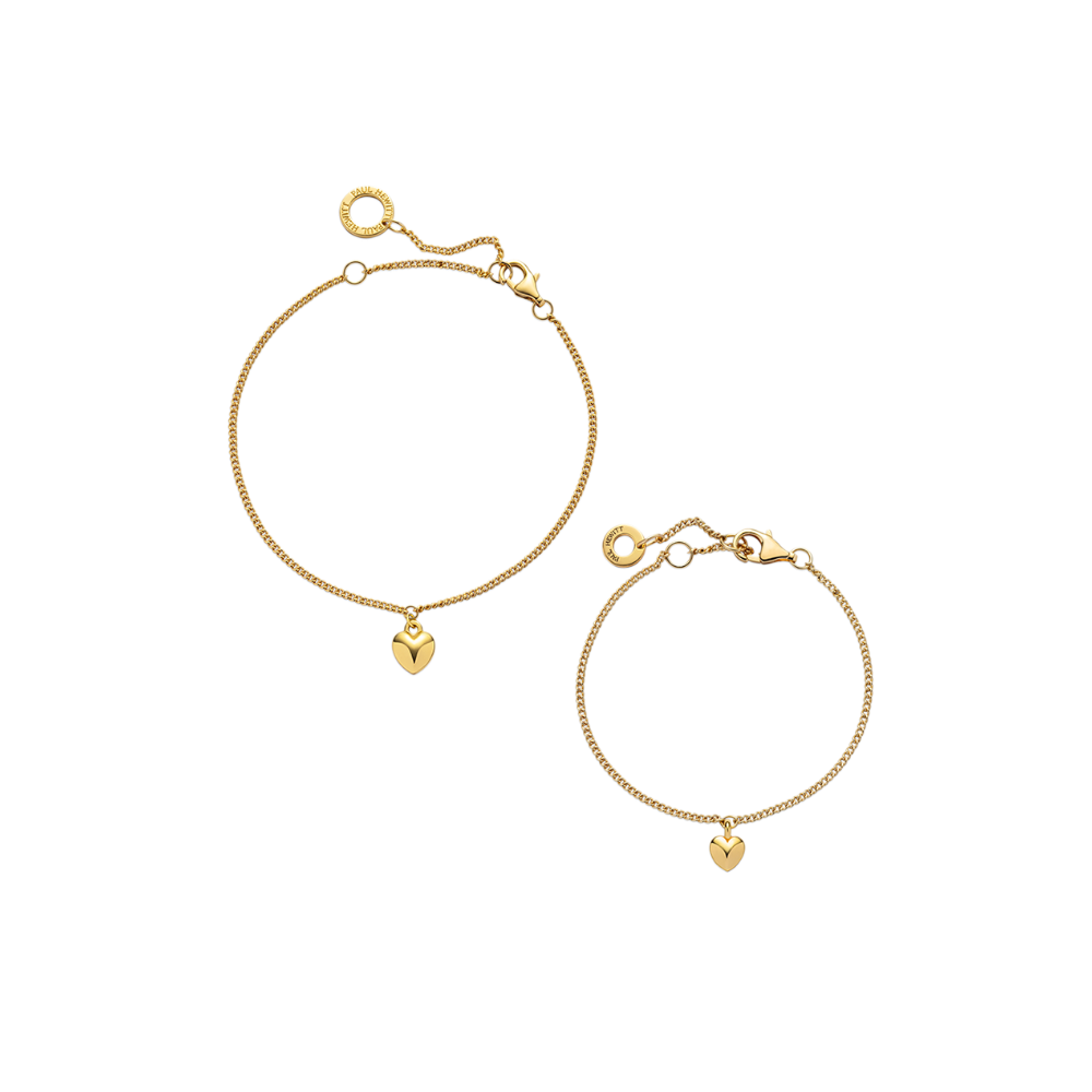 Ocean Heart Mama & Mini Set Gold