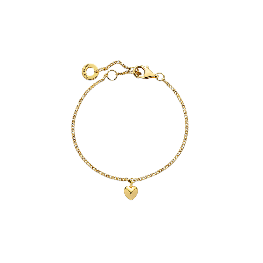 Ocean Heart Mini Armkette Gold