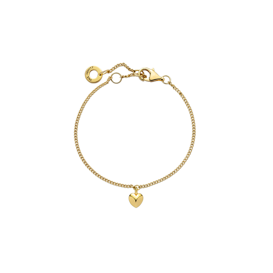 Ocean Heart Mini Armkette Gold