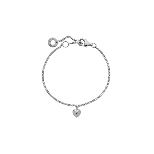 Ocean Heart Mini Armkette Silber