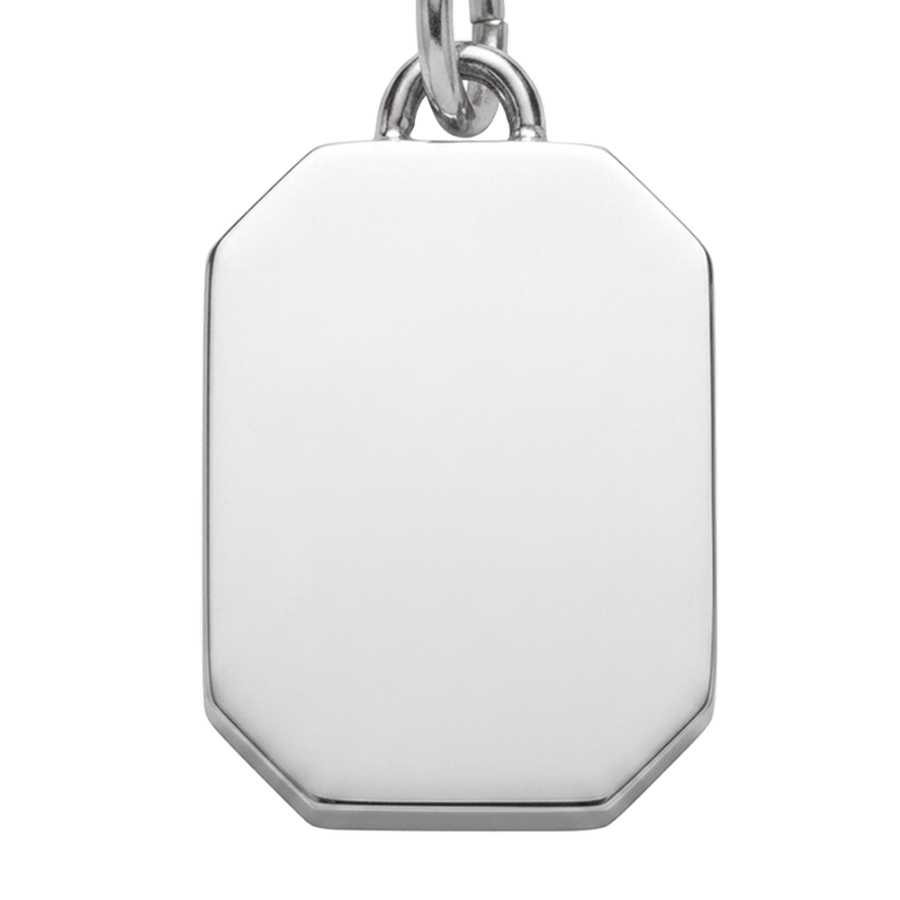 Octagonal Collier Windrose Argent