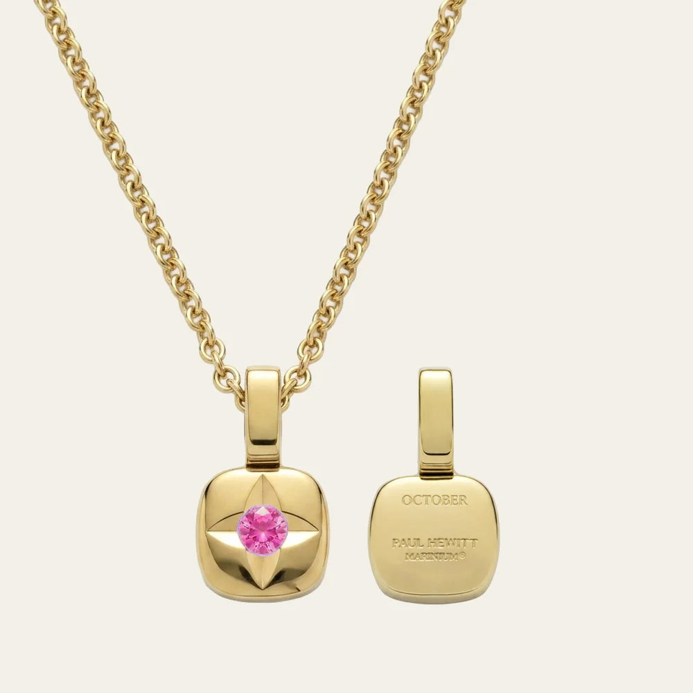 Birthstone October Halskette Gold