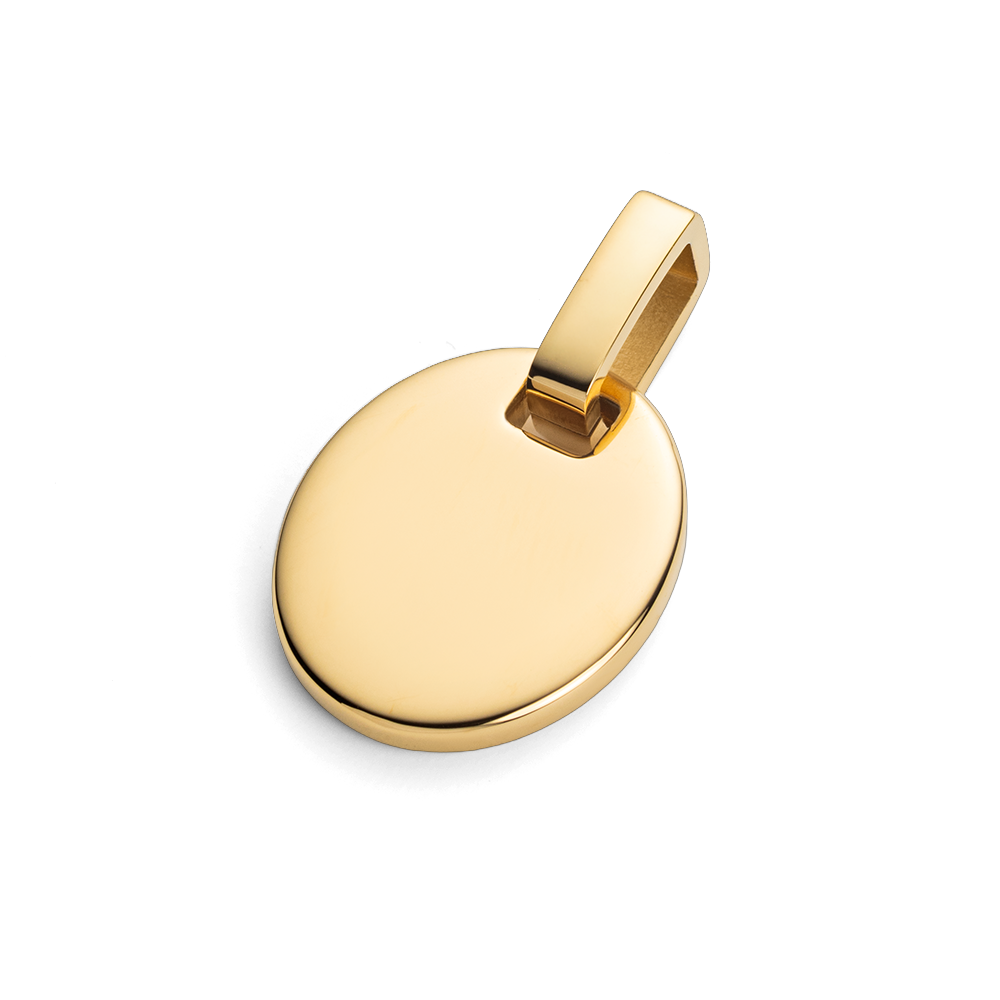 Oval Pendant Gold