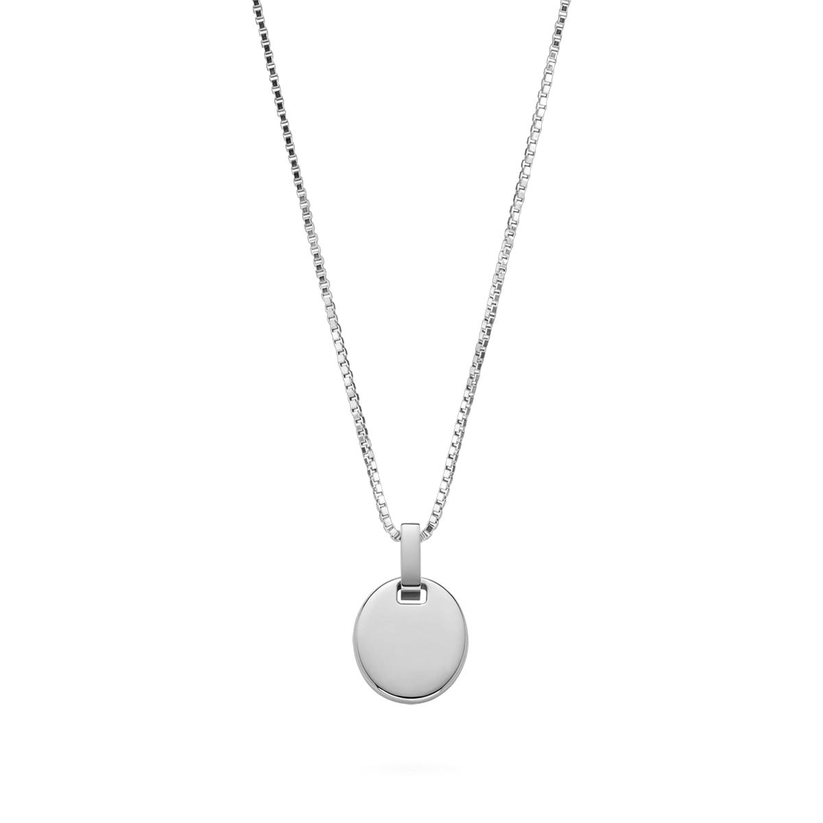 Oval Halskette Silber