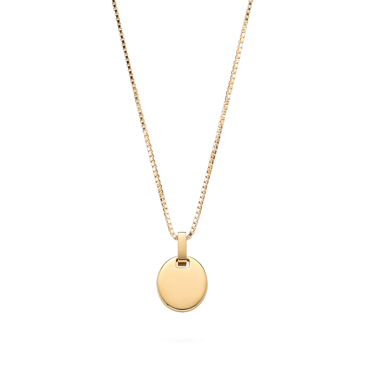 Oval Halskette Gold
