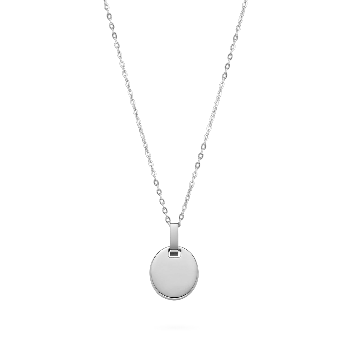 Oval Halskette Silber