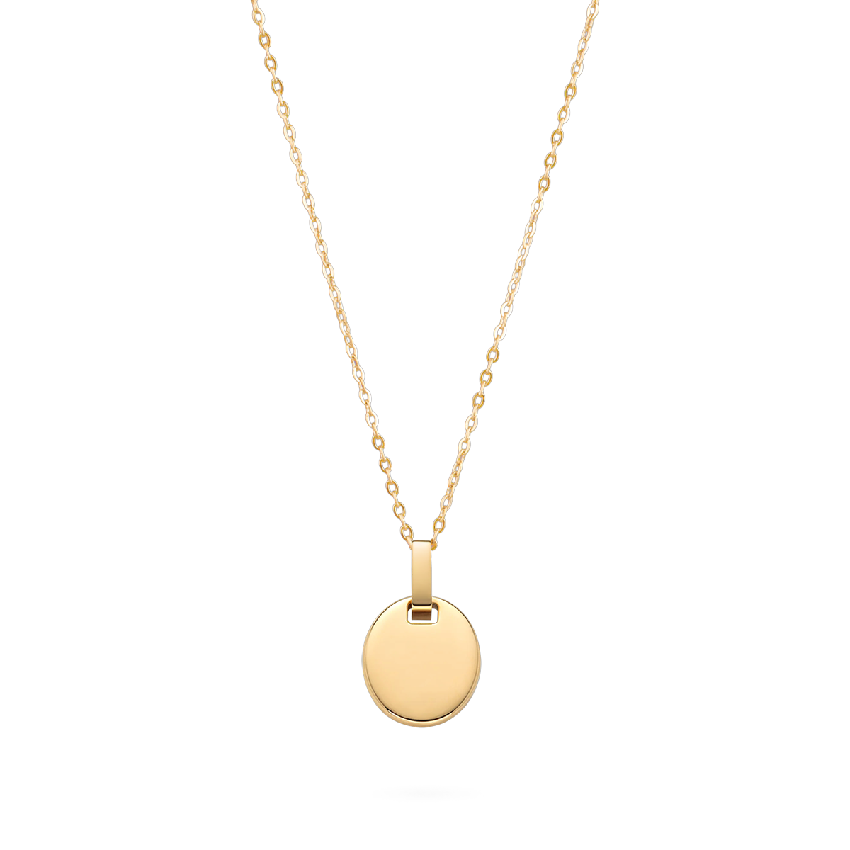 Oval Halskette Gold