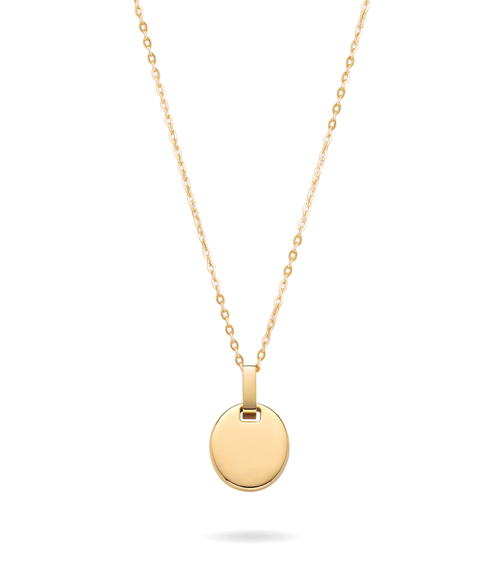 Oval Necklace Gold