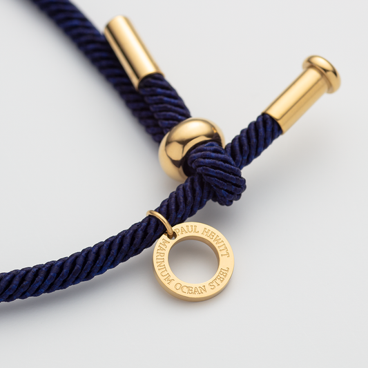 Vitamin Sea Bracelet Gold Navy Blue