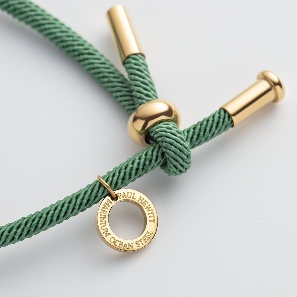 Vitamin Sea Armband Gold Blaugrün