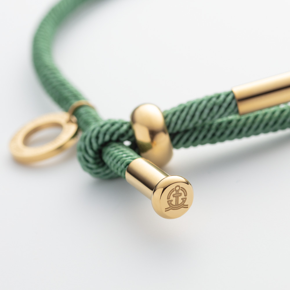 Vitamin Sea Armband Gold Blaugrün