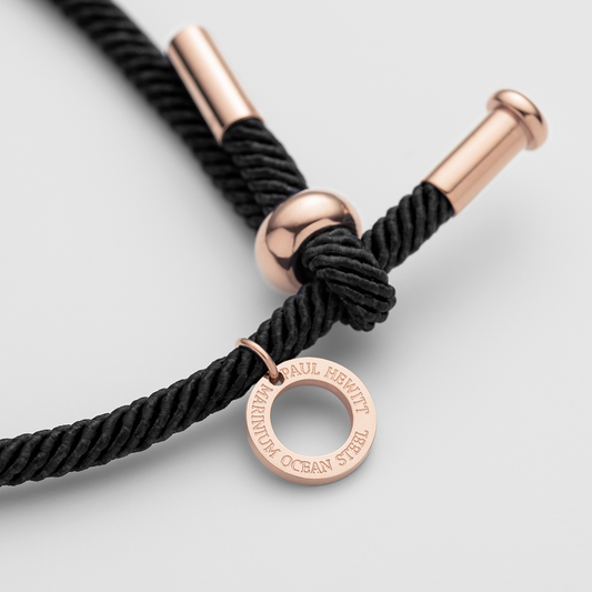 Vitamin Sea Bracelet Rose Gold Black