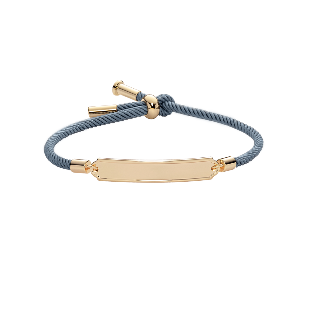Vitamin Sea Gravur Armband Gold Grau