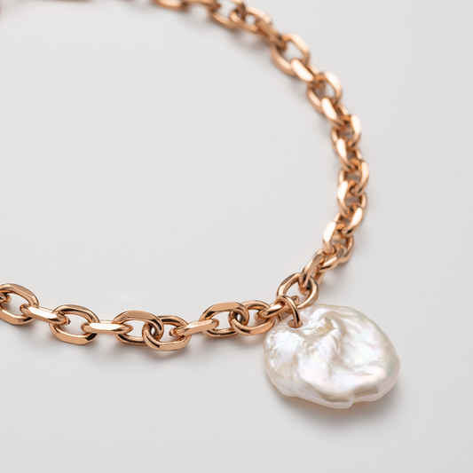 Treasures of the Sea Pearl Bracelet Rose Gold