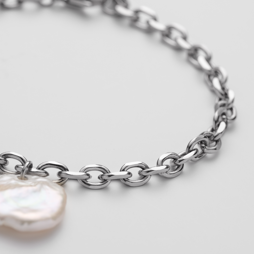 Treasures of the Sea Pearl Armkette Silber