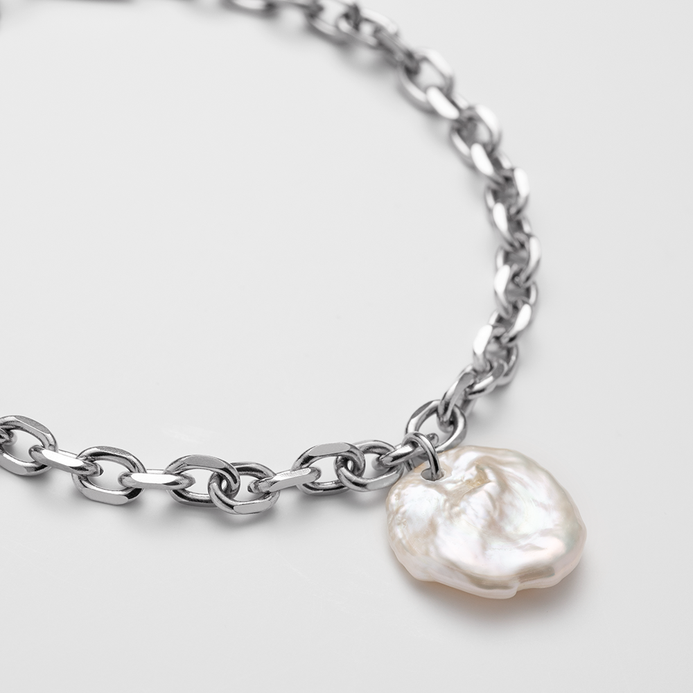 Treasures of the Sea Pearl Armkette Silber