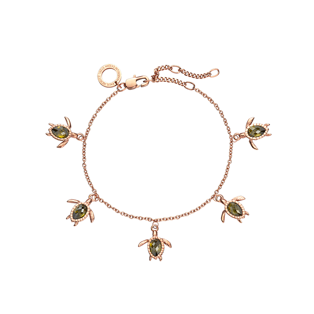 Turtle Armkette Roségold