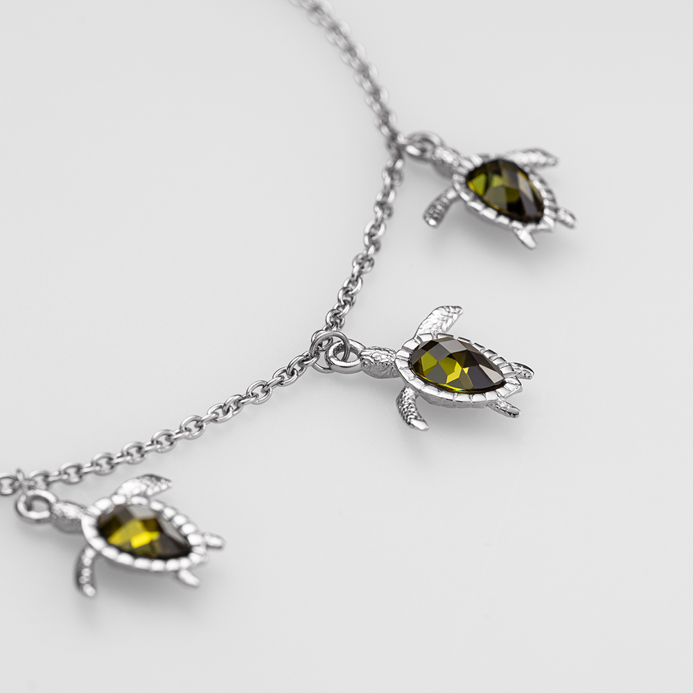 Turtle Armkette Silber