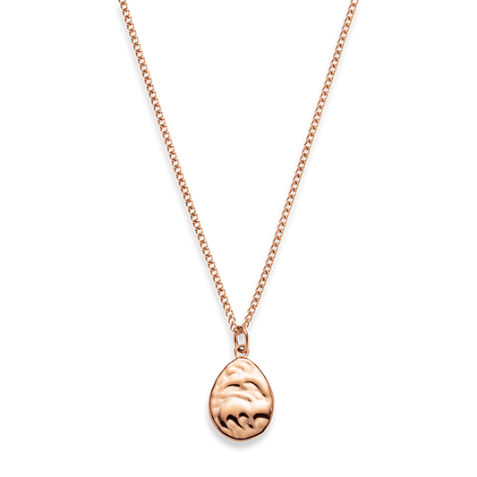 Treasures of the Sea Drop Necklace Rose Gold