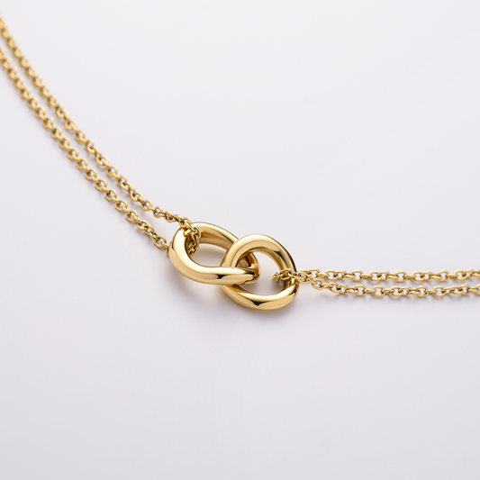 Waves Necklace Gold