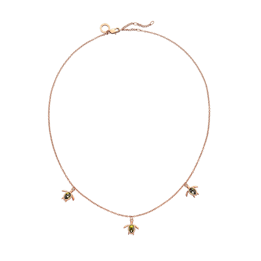 Turtle Halskette Roségold