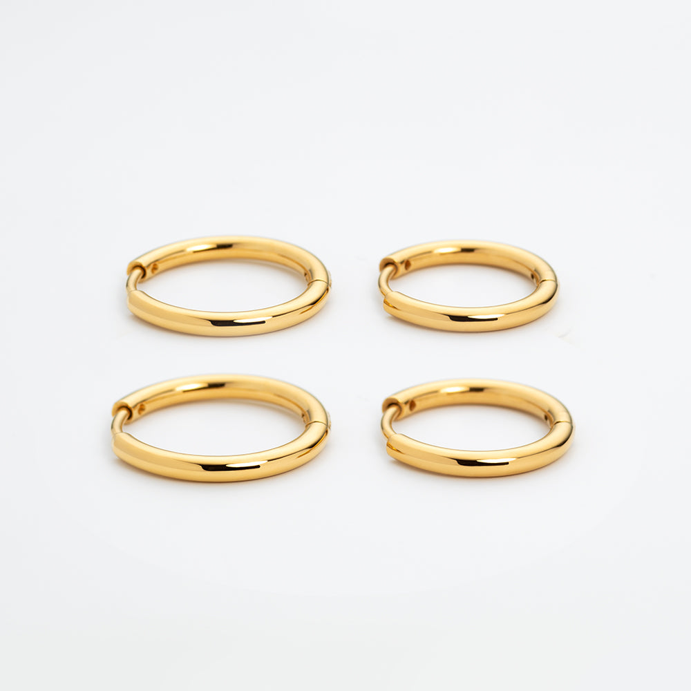 Treasures of the Sea Hoops Set Gold