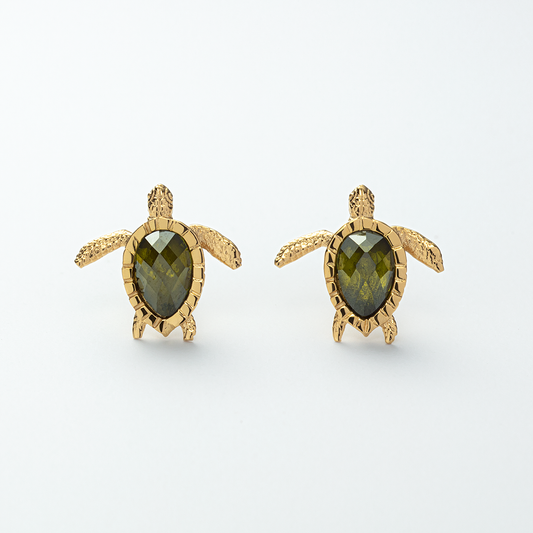 Turtle Ohrring Gold