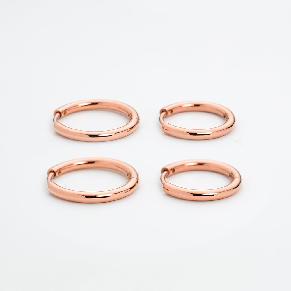 Treasures of the Sea Hoops Set Roségold