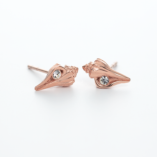 Boucle D'oreille Coquillage Or Rose