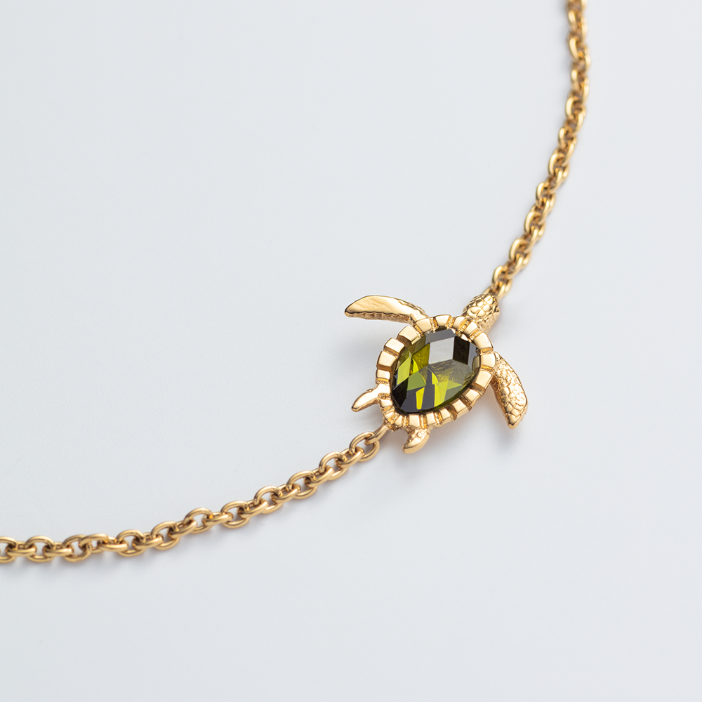 Turtle Mono Armkette Gold