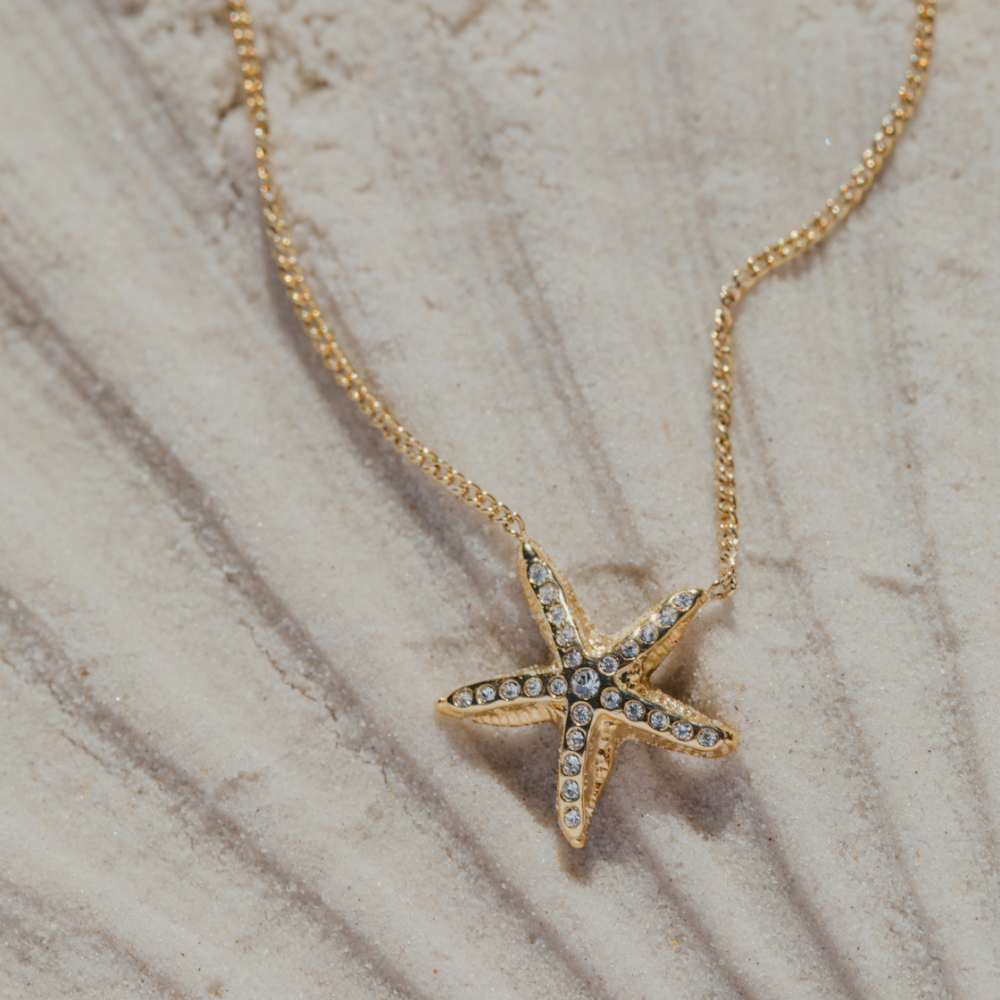 John Greed Fine Jewellery 9ct Gold Starfish Necklace