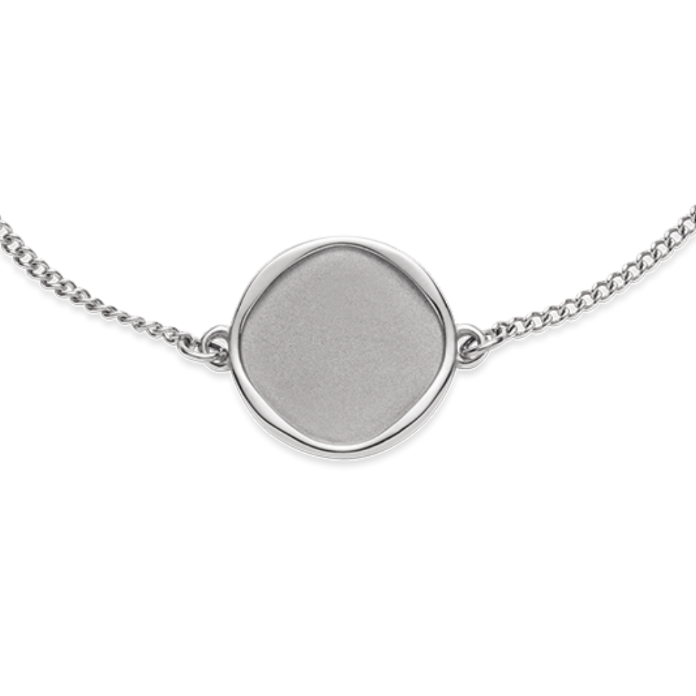 Engravable Coin Armkette Silber