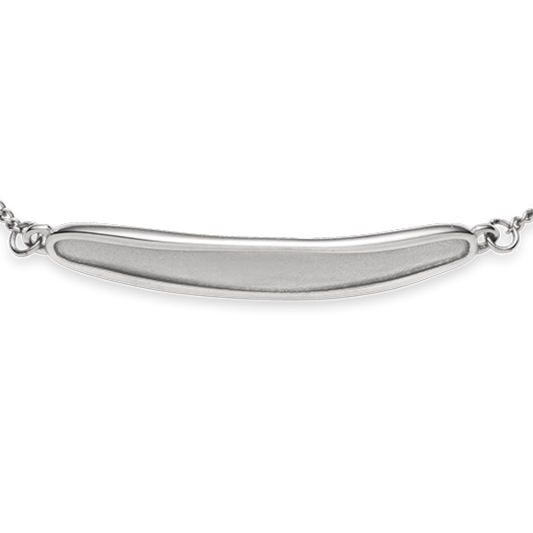 Engravable Plate Bracelet Silver