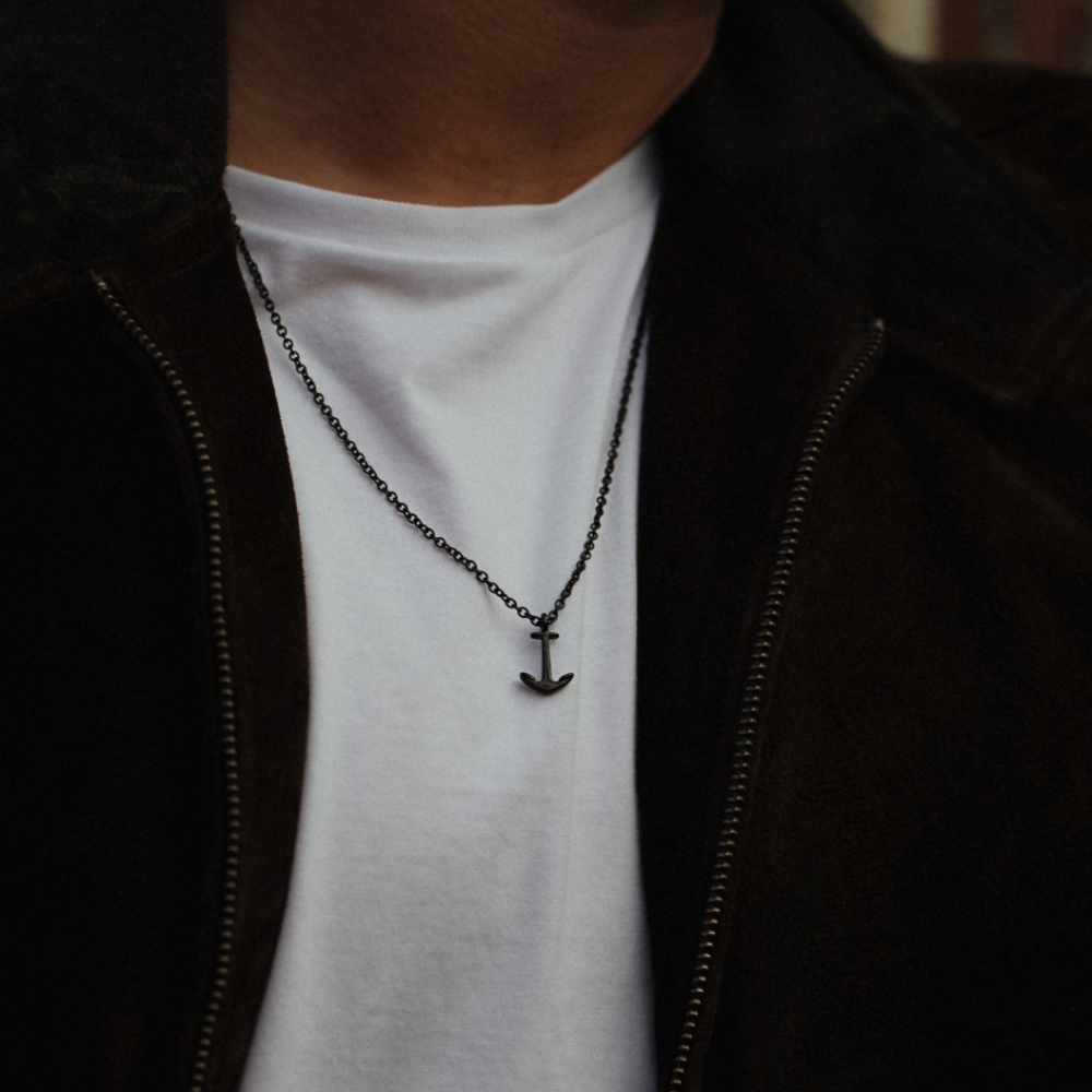 Peora Men Nautical Anchor Necklace Stainless Steel Pirate Pendant Necklace  With 22 inch Chain : Amazon.in: Fashion