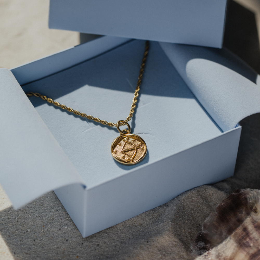 Sagittarius Charm Gold