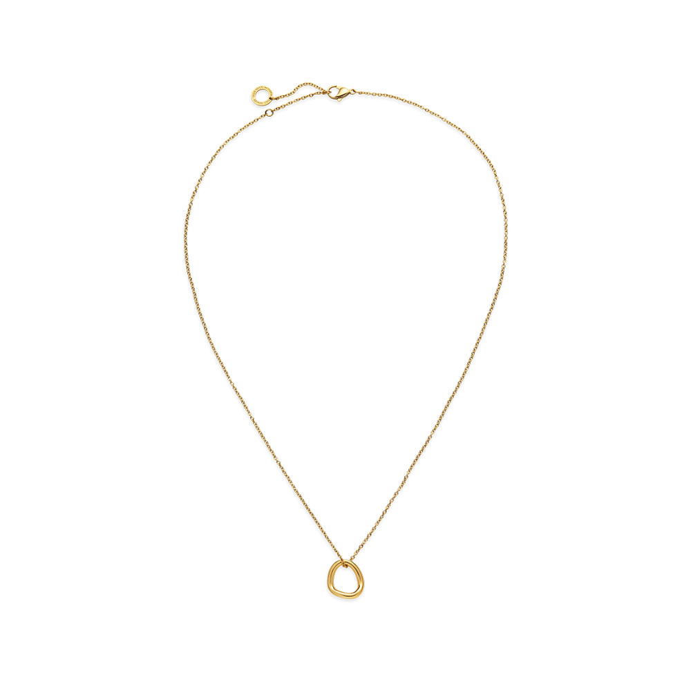 Waves Mono Halskette Gold
